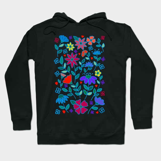 Wild flowers Hoodie by EV Visuals